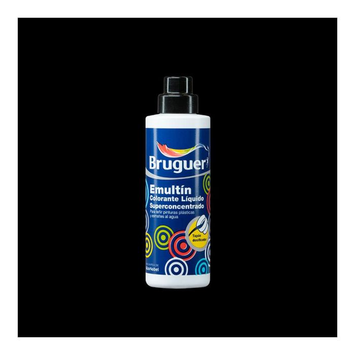 Bruguer Emultin 0,05l Negro 5056640 - Colorante líquido para pinturas y esmaltes al agua, interior/exterior