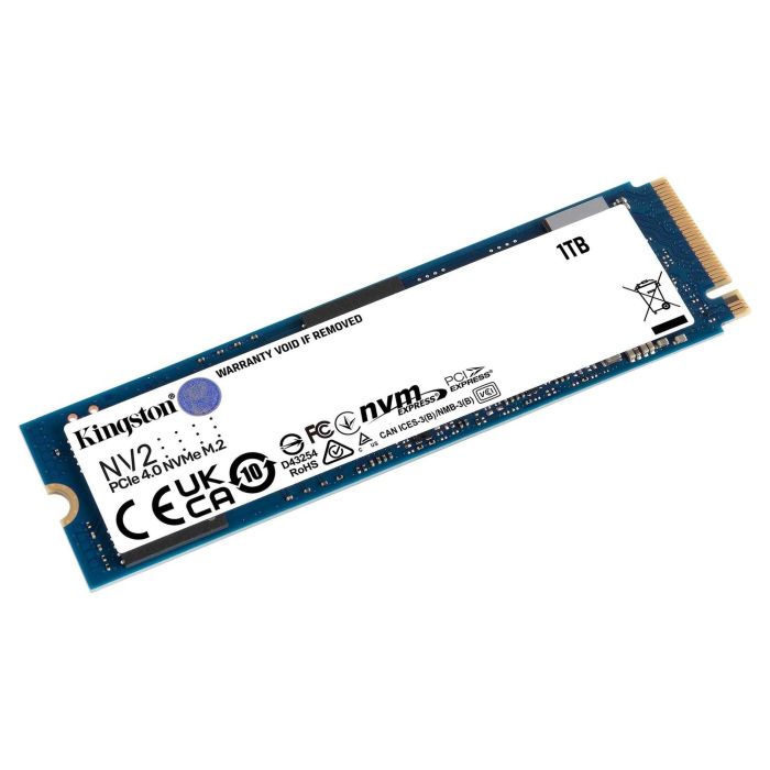 Kingston SNV2S/1000G NV2 SSD Interno 1TB PCIe NVMe Gen 4.0 M.2 2280 – Disco Duro de Estado Sólido 1