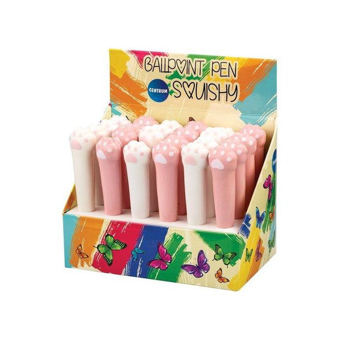 Boligrafo Centrum Squishy Paw Expositor De 24