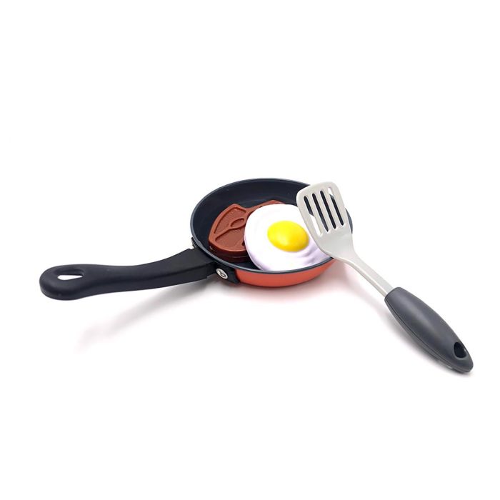 Tachan Cs007 Set de Menaje Cocina de Juguete Metálico 22 Piezas con Alimentos, Sartenes y Cazuelas para Niños +3 Años 2
