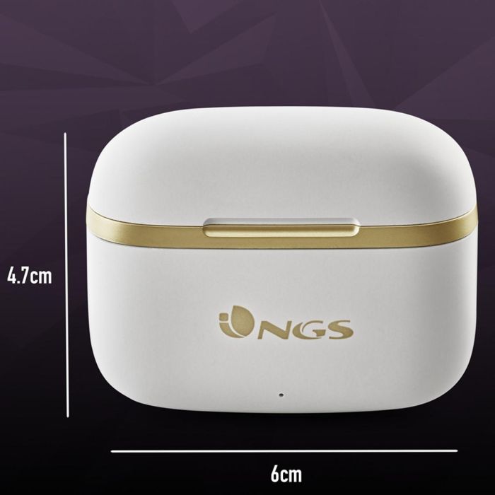 NGS ARTICATROPHYWHITE Auriculares Bluetooth True Wireless ANC con Estuche de Carga, Autonomía 20h, Micrófono Alta Calidad, Blancos 3 NGS ARTICATROPHYWHITE Auriculares Bluetooth True Wireless ANC con Estuche de Carga, Autonomía 20h, Micrófono Alta Calidad, Blancos 3