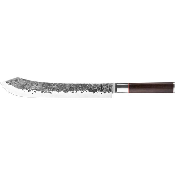 Cuchillo de carnicero - FORJADO - SEBRA - Acero japonés 440C - Mango de madera de Dalbergia - L 25,5 cm 2