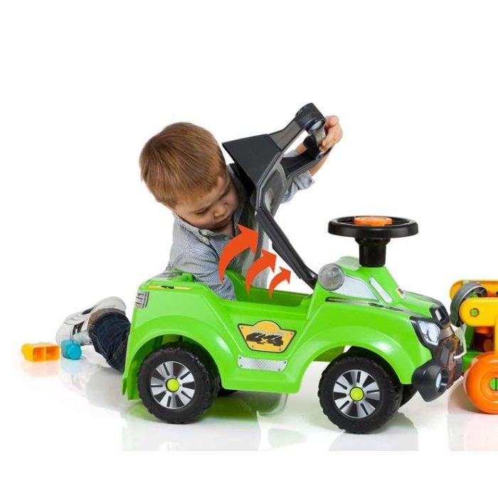Molto Correpasillos 4x4 con palo y bandeja de seguridad, emite sonidos, pilas incluidas, desde 1 año, plástico, 92 cm 4 Molto Correpasillos 4x4 con palo y bandeja de seguridad, emite sonidos, pilas incluidas, desde 1 año, plástico, 92 cm 4