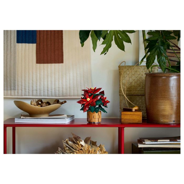 LEGO 10370 Icons Flor de Pascua, Juego Construcción 608 Piezas, 18+ Años 24