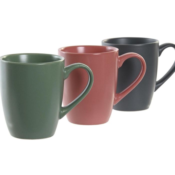 Mug Scandi DKD Home Decor Verde Rosa 12 x 39 x 17 cm Set de 6 1