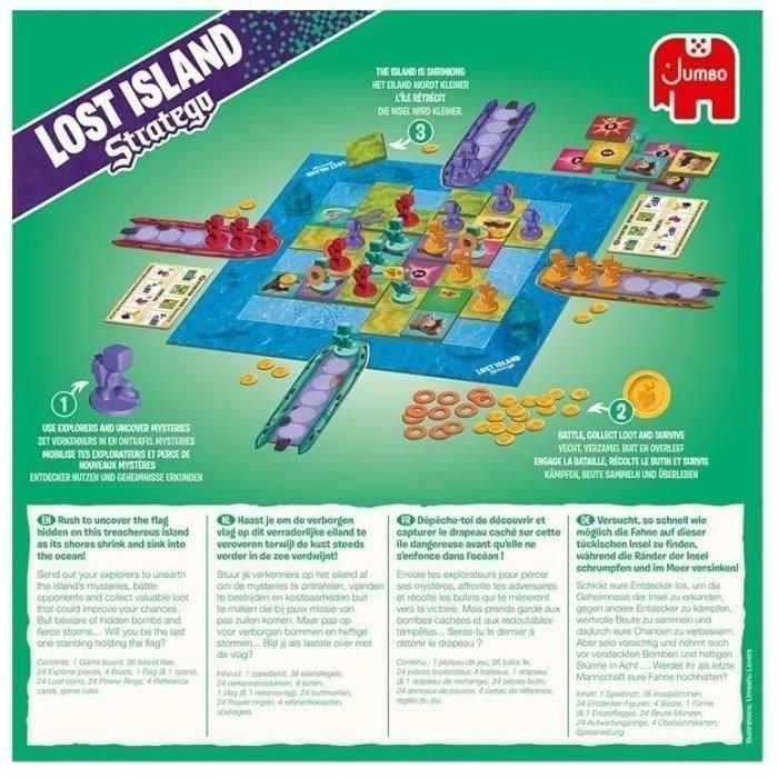 Dujardin DUJ8710126021958 Stratego Lost Island - Juego de estrategia: encuentra la bandera oculta antes de que desaparezca 3 Dujardin DUJ8710126021958 Stratego Lost Island - Juego de estrategia: encuentra la bandera oculta antes de que desaparezca 3