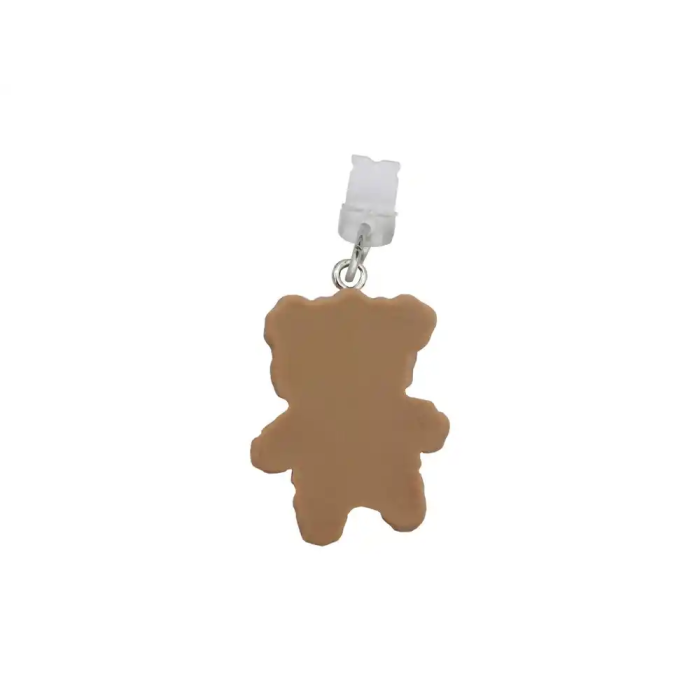 Wondee Charm Protector para Puertos USB-C/Lightning Funny Bear - Accesorio Decorativo y Protector de Polvo para Móvil 30x10x20 mm