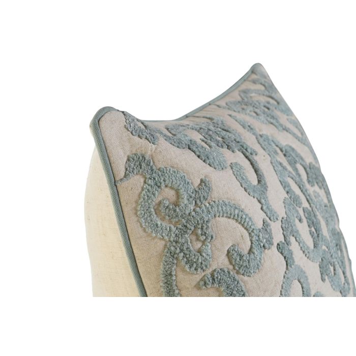 DKD Home Decor Funda de Cojín Tradicional de Polyester Azul con Cremallera 50 x 50 cm 5 DKD Home Decor Funda de Cojín Tradicional de Polyester Azul con Cremallera 50 x 50 cm 5