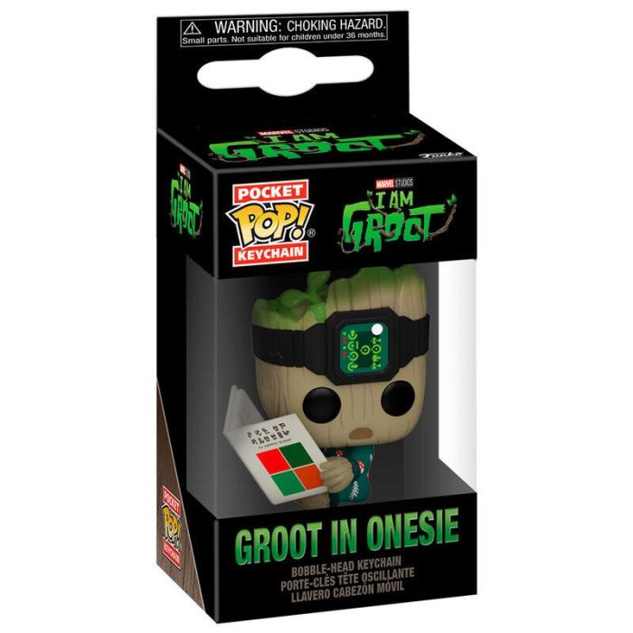 Llavero Pocket POP Marvel I am Groot - Groot with Onesie 0 Llavero Pocket POP Marvel I am Groot - Groot with Onesie 0