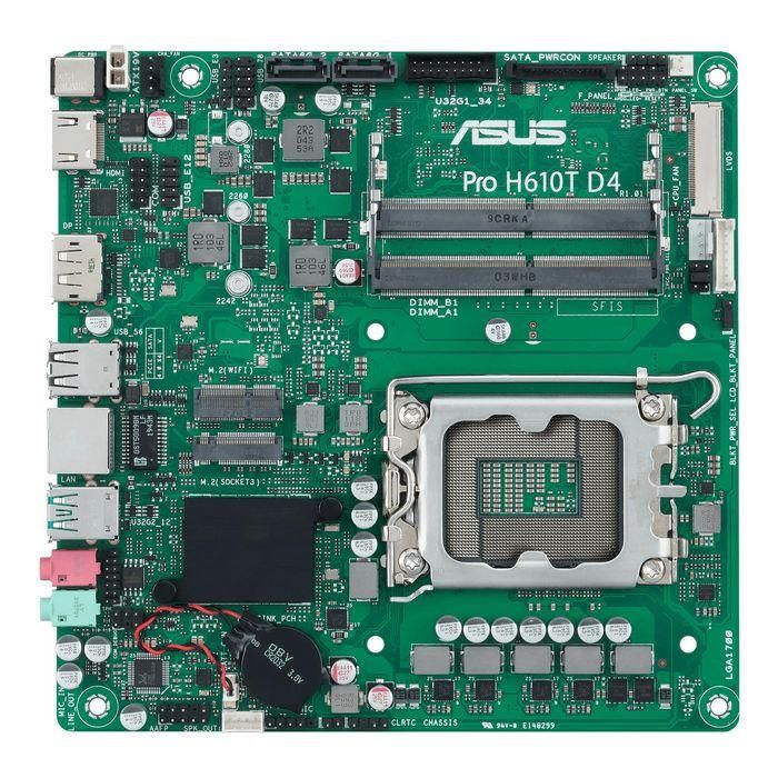 Asus Intel H610, LGA1700, 2x DDR4, DP, HDMI, M.2, SATA III, USB, 1G LAN, Mini-ITX, 170x170 mm 3 Asus Intel H610, LGA1700, 2x DDR4, DP, HDMI, M.2, SATA III, USB, 1G LAN, Mini-ITX, 170x170 mm 3