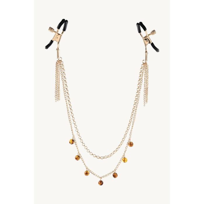 Cadena Con Pinzas Para Pezones Sportsheets Amber Chained 0 Cadena Con Pinzas Para Pezones Sportsheets Amber Chained 0