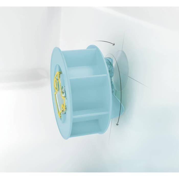 Playmobil Rueda de agua con bebé tiburón Junior, incluye figura de buzo y taza, juguete de baño con ventosa para niños +1 año. 5