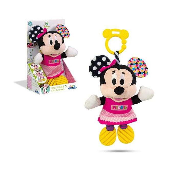 Sonajero minnie peluche texturas con mordedor 18x28x11 cm 12