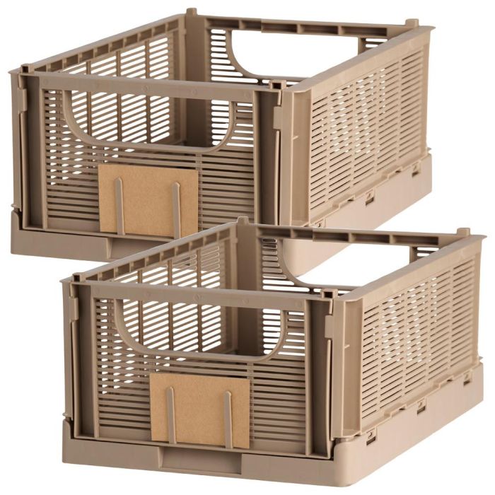 Juego De 2 Caja Plegable 33X24,5 Gris Day