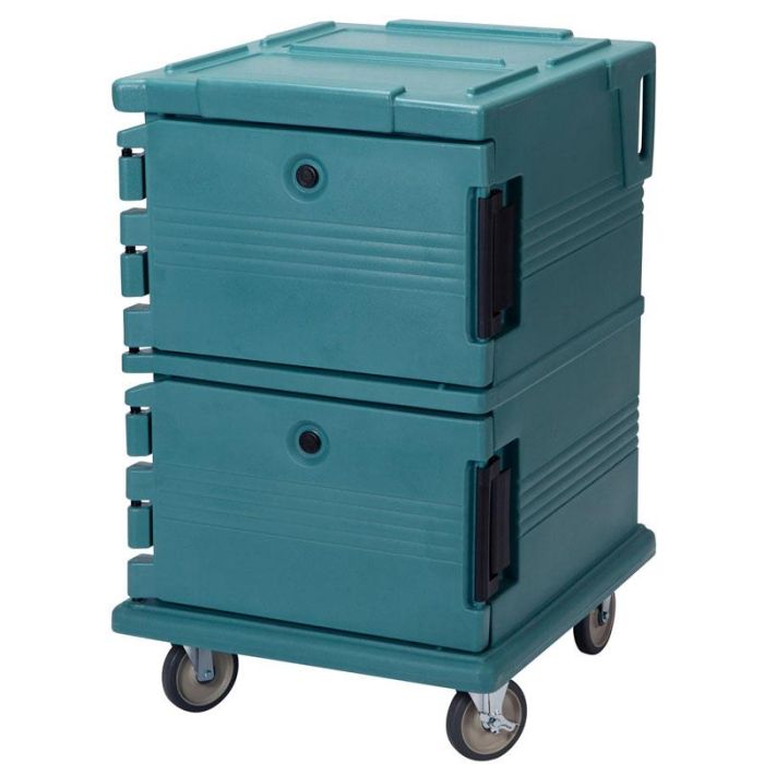 CAMBRO - UPC1200-401 - Carro isotérmico GN de doble compartimento Serie Camcart® - 72,5 x 82 x 116 cm - Azul pizarra