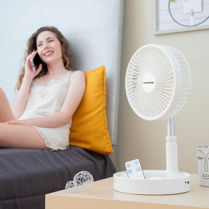 Ventilador Recargable Plegable 3 en 1 Fandle InnovaGoods Ø7,7'' 7200 mAh 9 Ventilador Recargable Plegable 3 en 1 Fandle InnovaGoods Ø7,7'' 7200 mAh 9