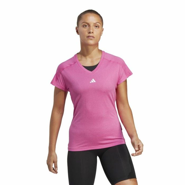 Camiseta de Manga Corta Mujer Adidas Essentials Rosa Lila XS 5