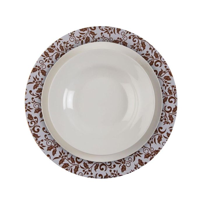 Bajo Plato Versa Aurea Metal 33 x 1,5 x 33 cm 1