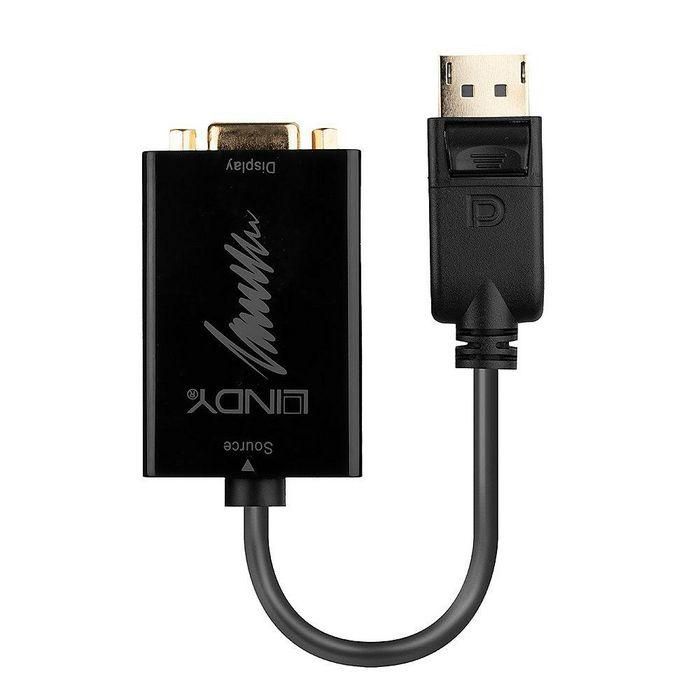 Lindy Convertidor Activo DisplayPort 1.2 a VGA Full HD 1920x1080@60Hz para PC, Portátil y Monitores 1