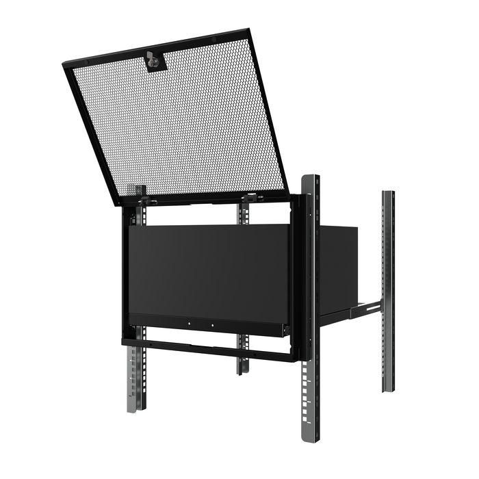 Lanview Panel de Seguridad de Montaje en Rack 8U y 19" para Servidores y Equipos de Red con Cierre y Llave