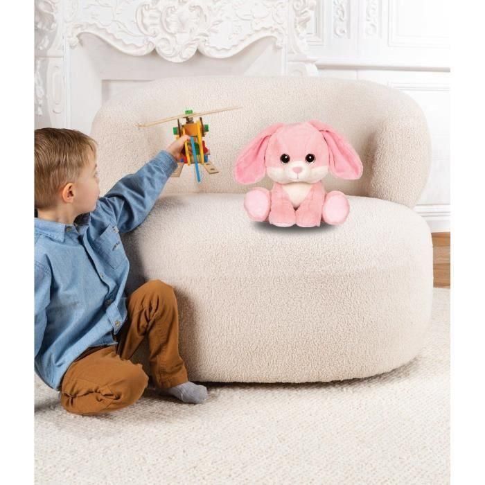 Peluche Puppy Eyes Pets - GIPSY TOYS - Conejo rosa - 22 CM 1