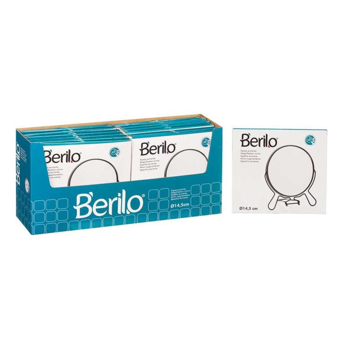 Espejo Doble Aumento 14,5 Cm Negro Berilo (24 Unidades) 1 Espejo Doble Aumento 14,5 Cm Negro Berilo (24 Unidades) 1