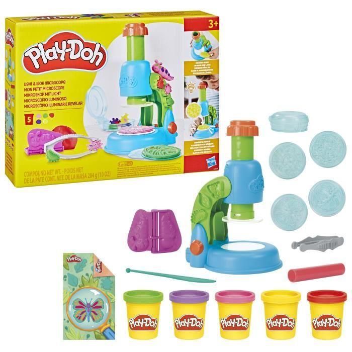 Play-Doh Mi Pequeño Microscopio, plastilina, 9 accesorios y 5 colores, a partir de 3 años Play-Doh Mi Pequeño Microscopio, plastilina, 9 accesorios y 5 colores, a partir de 3 años