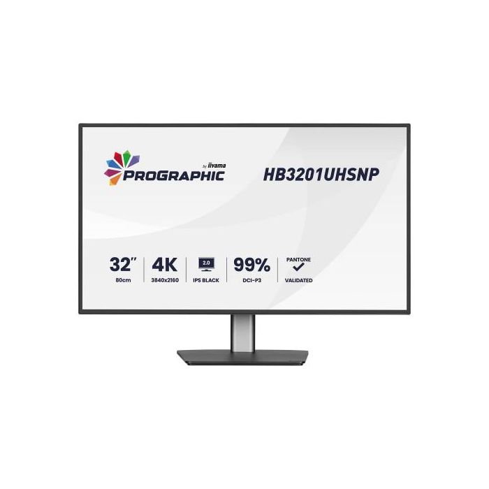 Iiyama Monitor 31.5 Pulgadas 80cm IPS LED 3840x2160 60Hz HB3201UHSNP-B1 3 Iiyama Monitor 31.5 Pulgadas 80cm IPS LED 3840x2160 60Hz HB3201UHSNP-B1 3