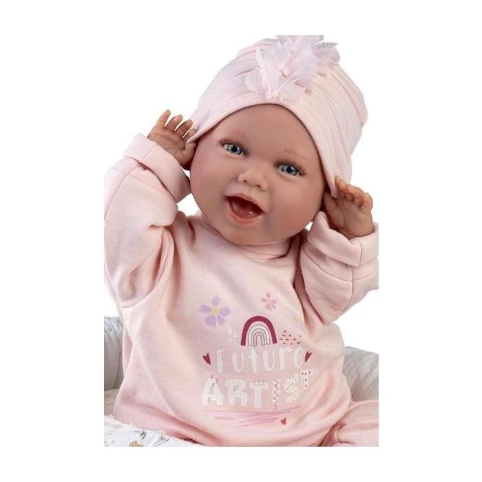 Llorens Muñeco Mimi Sonrisas Cunita Future Artist 42cm que emite sonidos 1