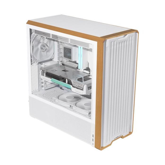 Lian Li Lancool Caja PC Gaming SSI-EEB E-ATX ATX Vidrio Templado Acero Madera USB-C Hub ARGB 2x170mm 1x140mm Ventiladores Incluidos 1 Lian Li Lancool Caja PC Gaming SSI-EEB E-ATX ATX Vidrio Templado Acero Madera USB-C Hub ARGB 2x170mm 1x140mm Ventiladores Incluidos 1