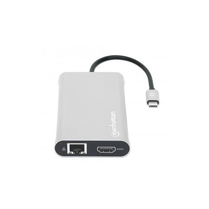 MANHATTAN 12-in1 Dockingstation 3xHDMI 4xUSB USB-C DP RJ45 6