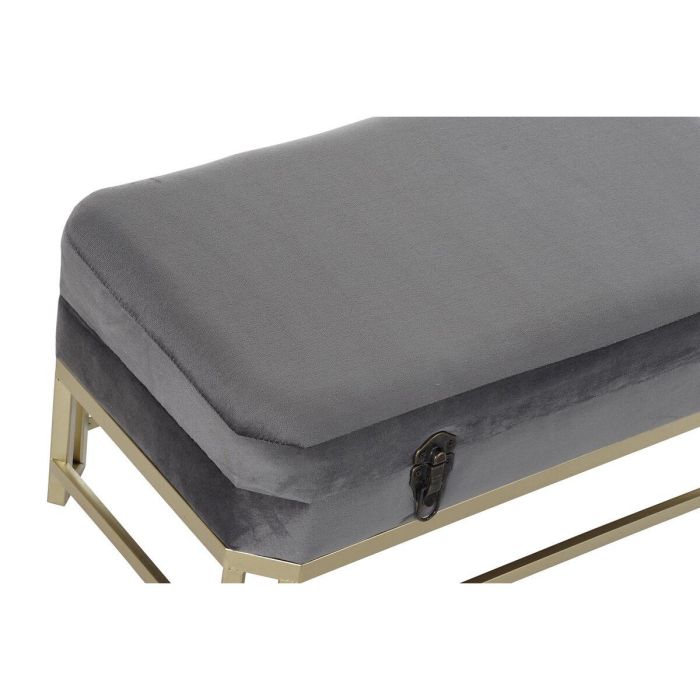 Descalzadora Glam DKD Home Decor Gris Dorado 40 x 47 x 80 cm Set de 2 3 Descalzadora Glam DKD Home Decor Gris Dorado 40 x 47 x 80 cm Set de 2 3