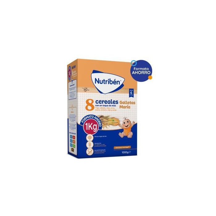 Nutriben 8 Cereales con Miel y Galleta María 1000g