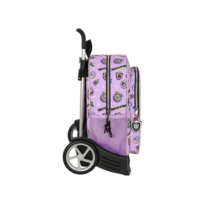 Mochila Escolar con Ruedas Monster High Best boos Lila 33 x 42 x 14 cm 2