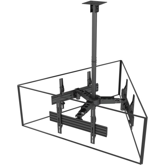 Equip Deckenhalterung 32"-65"/3TFT je 30kg 2Gelenke neig. sw lite Retail 1 Equip Deckenhalterung 32"-65"/3TFT je 30kg 2Gelenke neig. sw lite Retail 1