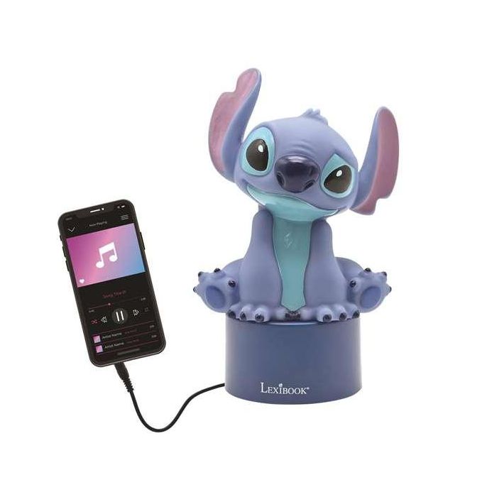 Lampara stitch de luz nocturna con altavoz 2 Lampara stitch de luz nocturna con altavoz 2