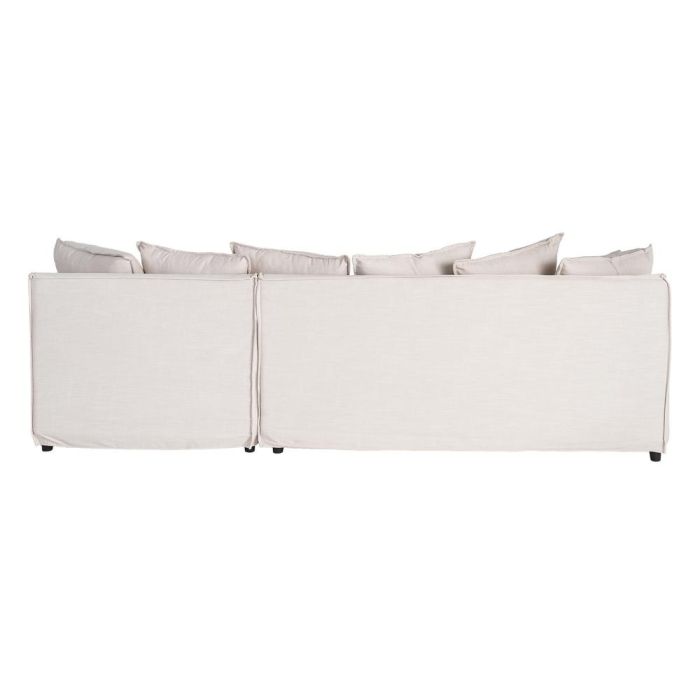 Sofá Chaise Longue Beige Dm-Tejido Salón 252 X 158 X 84 cm