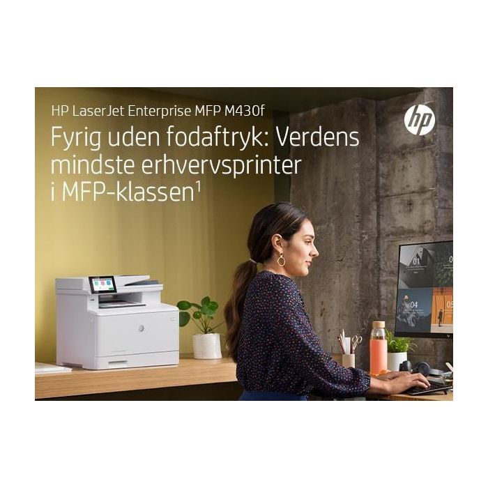 HP Impresora Multifunción Láser Monocromo Enterprise M430F, 40 ppm, Volumen Mensual Recomendado 900-4800 Páginas, Seguridad Avanzada 50
