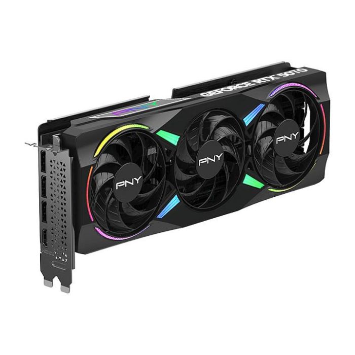 PNY GeForce RTX 5070 12GB GDDR7 VERTO ARGB OC Triple Fan Tarjeta Gráfica 11