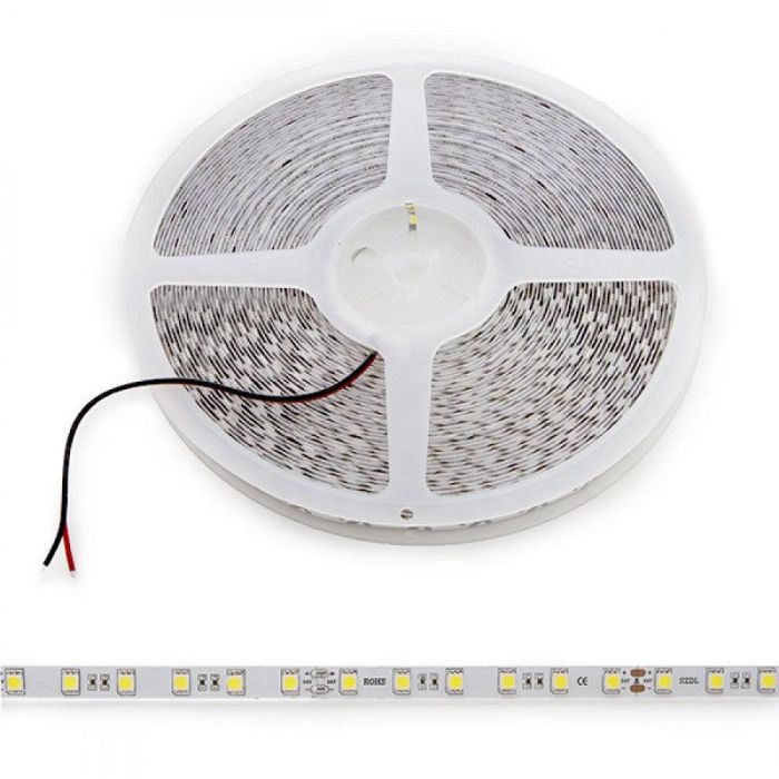 Tira LED SMD5050 60 LEDs/M 14.4W 20 Metros 6000K Blanco Frío 24V IP20 CRI85 20.400Lm Flexible [CA-5050-60-14,4W-20M-CW] 1