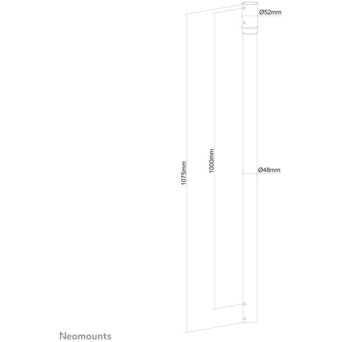 Barras de extensión Neomounts NS-EP100BLACK 100 kg 2 Barras de extensión Neomounts NS-EP100BLACK 100 kg 2