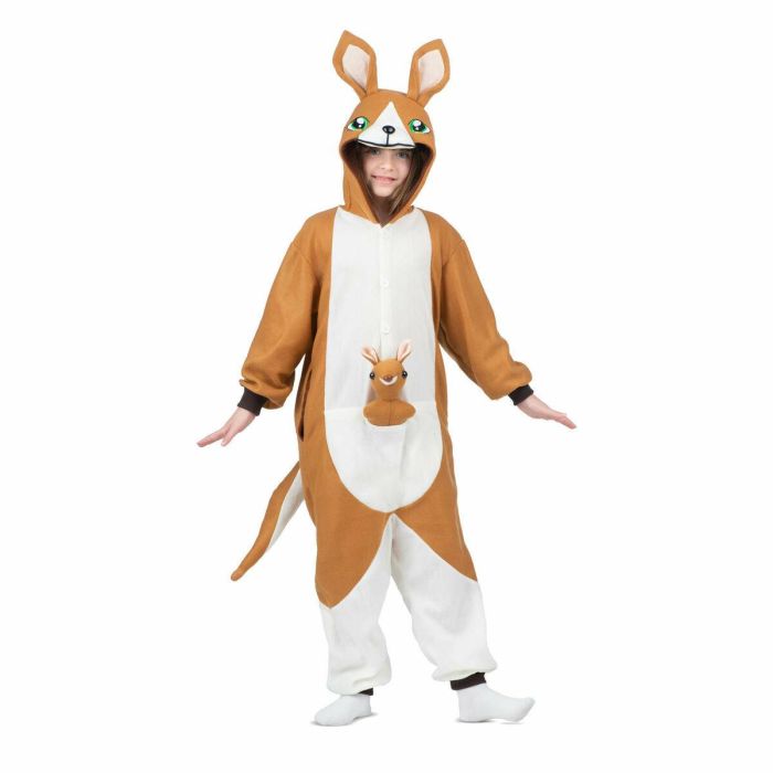 Disfraz canguro talla unica child (kigurumi con capucha, cola y peluche) Disfraz canguro talla unica child (kigurumi con capucha, cola y peluche)