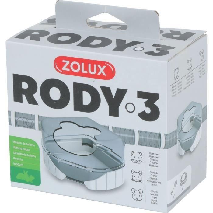 Arenero Rody3 - ZOLUX - Rodylounge - Para roedores pequeños - Blanco 1