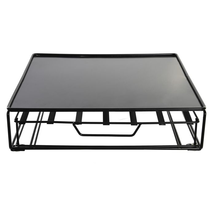 DKD Home Decor Soporte Dispensador Organizador de Cápsulas Nespresso para 48 de Metal Negro, 32x28.7x7 cm para Cocina 3