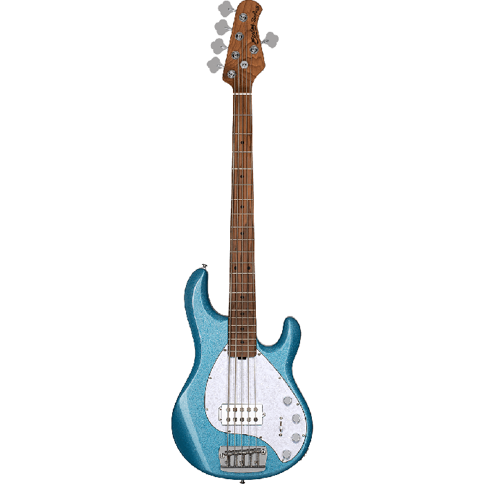 Sterling by Music Man StingRay Ray35 Bajo Eléctrico - Blue Sparkle con Pastillas Alnico Humbucking y EQ 3 Bandas