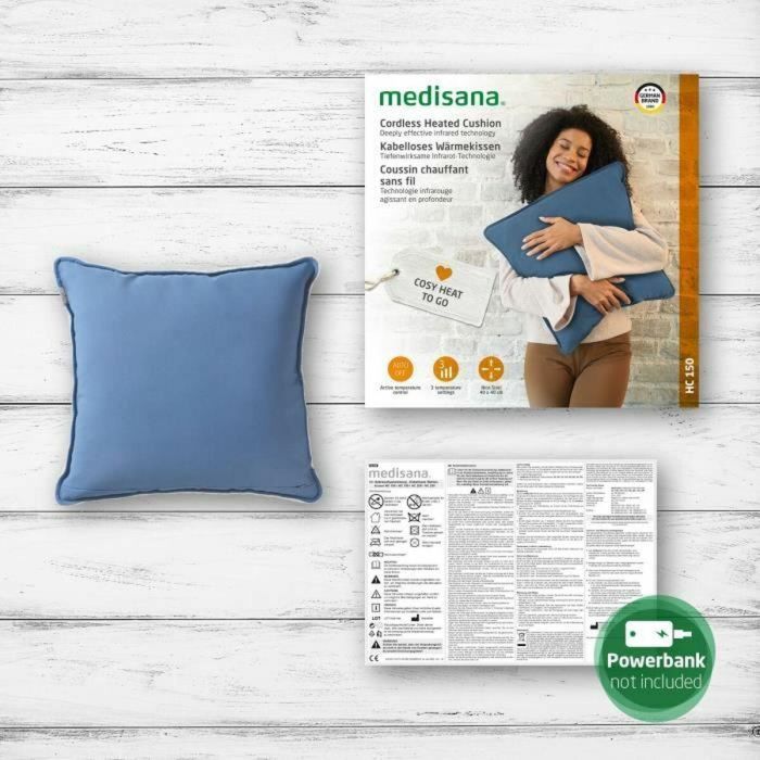Medisana HC 250 Almohadilla térmica inalámbrica 10W Verde 1 Medisana HC 250 Almohadilla térmica inalámbrica 10W Verde 1