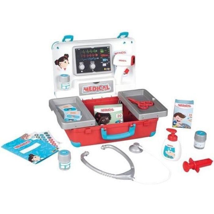 Smoby - Maletín médico - Numerosos accesorios médicos - A partir de 3 años - Fabricado en Francia Smoby - Maletín médico - Numerosos accesorios médicos - A partir de 3 años - Fabricado en Francia