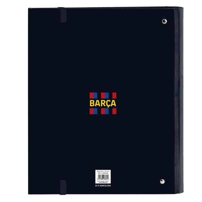 Carpeta de anillas F.C. Barcelona Granate Azul marino 27 x 32 x 3.5 cm 1