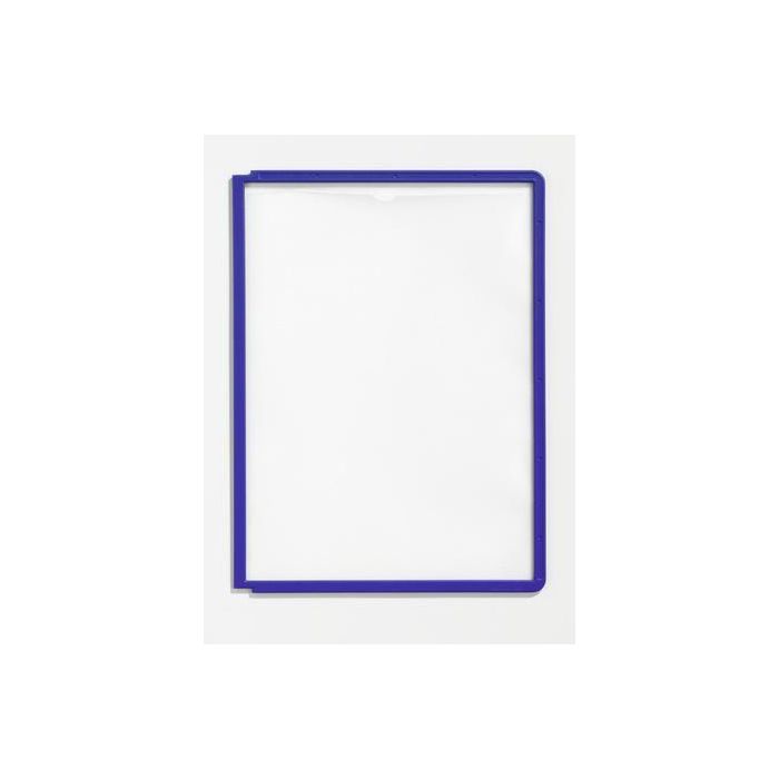 Durable SHERPA Panel de Display A4 Antirreflectante y Copysafe de Polipropileno, Azul Oscuro, para Listas de Precios y Catálogos