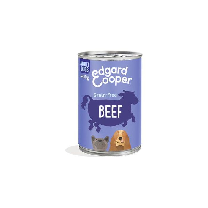 Lata de comida para perros adultos sabor ternera - Pack de 6 unidades x 400 gr